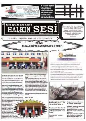 25.06.2020 TARİHLİ GAZETE